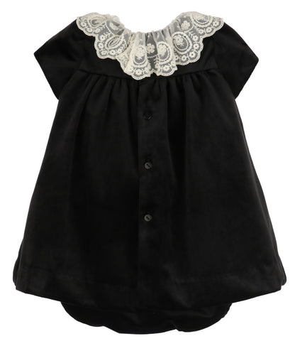 Deluxe Velvet Float Dress Black