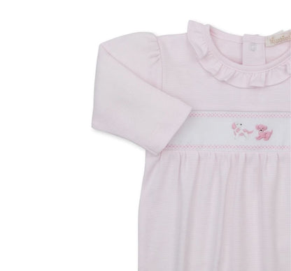 Footie W-Hand Emb Premier Puppy Paws