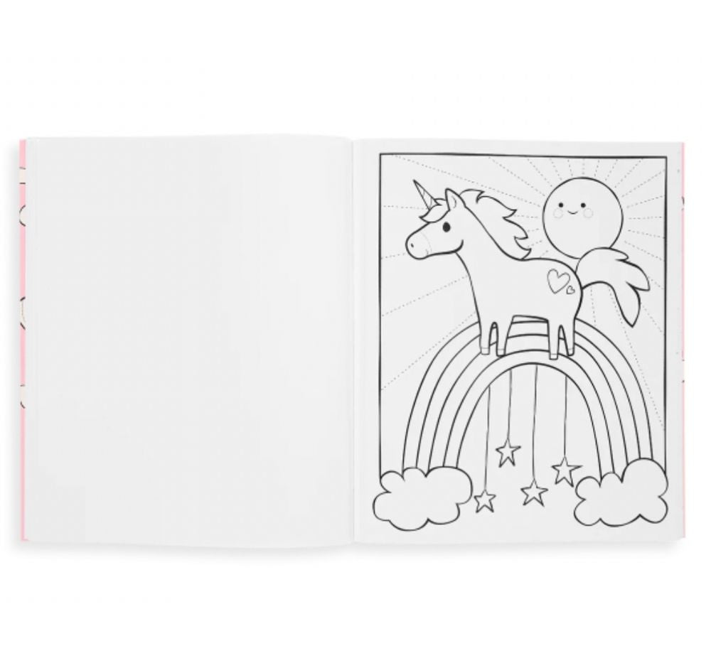 Coloring Book Enchanting Unicorns