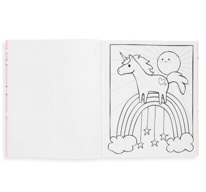 Coloring Book Enchanting Unicorns