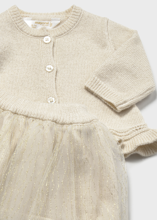 Conjunto Con Falda Tricot & Tull Champagne