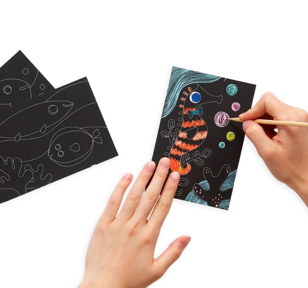 Mini Kit Scratch & Scribble Fish