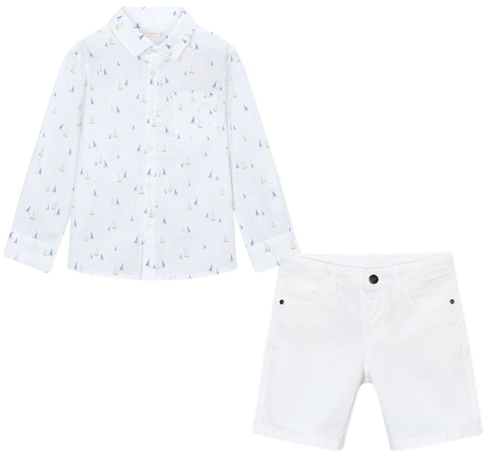 Camisa Lino y Bermuda Sarga