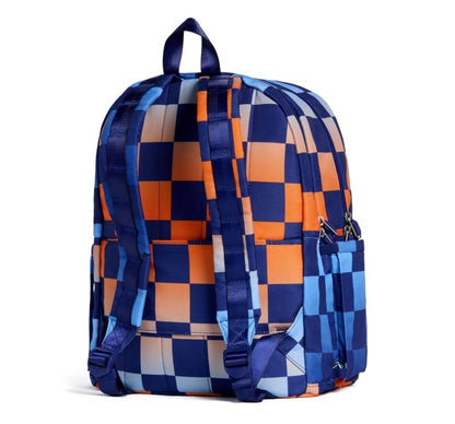 Kane Double Pocket Backpack  Checkerboard