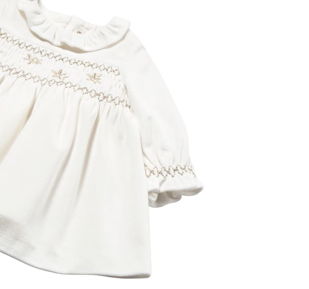 Vestido Terciopelo Crudo
