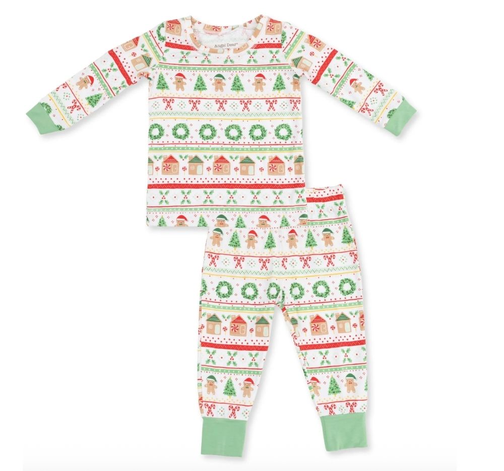Gingerbread Fair Isle Uni Long Sleeve Loungewear Set