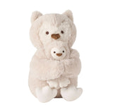 Taupe Owl Mommy & Baby Toy