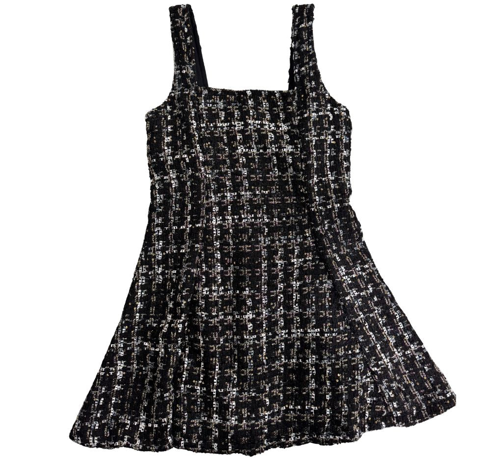Dress Black Gold Sequin