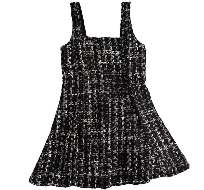 Dress Black Gold Sequin