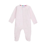 Love Lines Pink Pointelle Footie