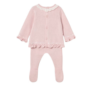 Conjunto Polaina Tricot Cuarzo