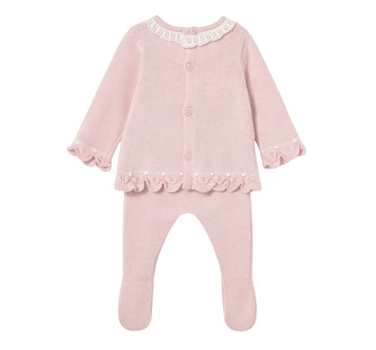 Conjunto Polaina Tricot Cuarzo