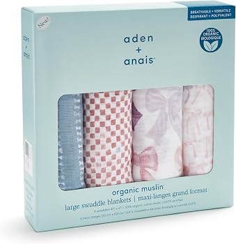 Bow Atelier 4-pack Organic Swaddles
