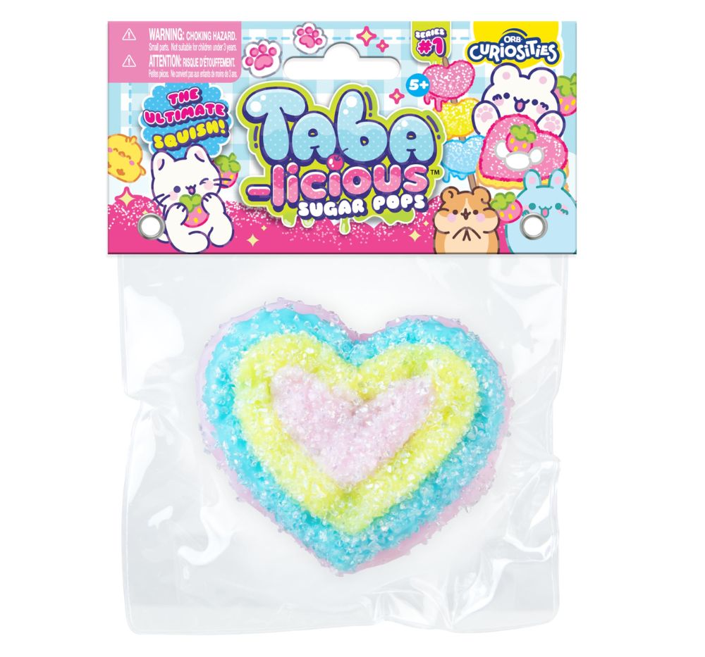 Taba-licious Sugar Pops Heart Yellow-Pink