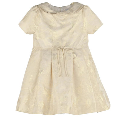 Golden Flowers Dress Gold