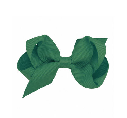 Mini Grosgrain Bow Green