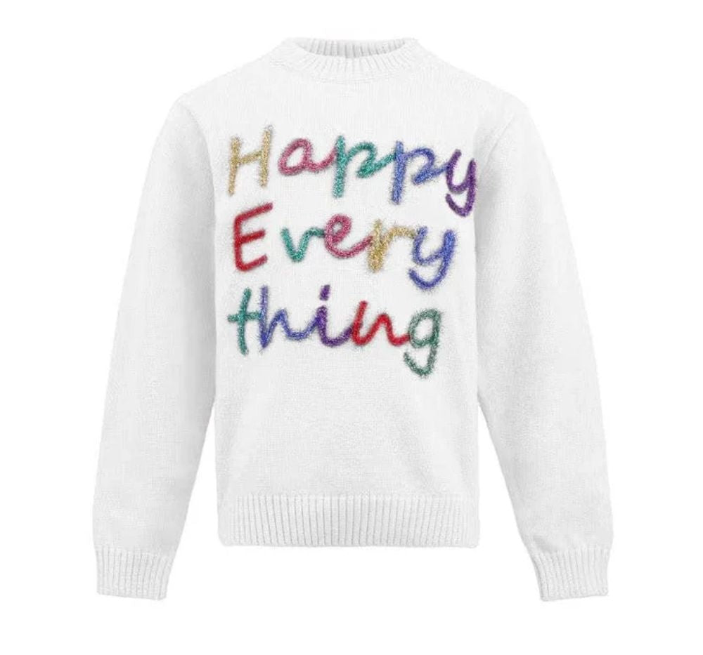 Happy Everything Tinsel Sweater
