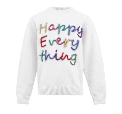 Happy Everything Tinsel Sweater