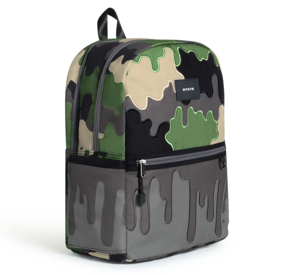 Kane Double Pocket Backpack Camo Drip