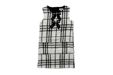 Tweed Dress White