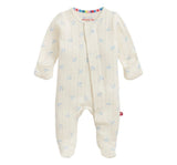 Airplanes Pointelle Magnetic Footie