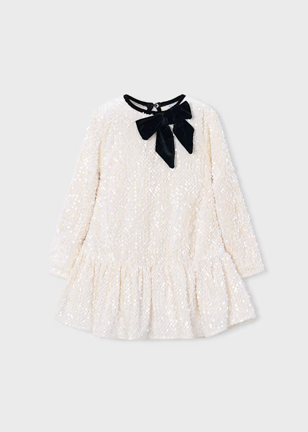 Vestido Terciopelo Lentejuelas Soja
