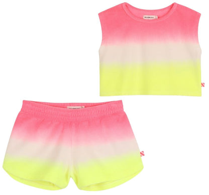 Terry Towel Gradient Tank Top & Shorts