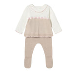 Conjunto Polaina Tricot Topo