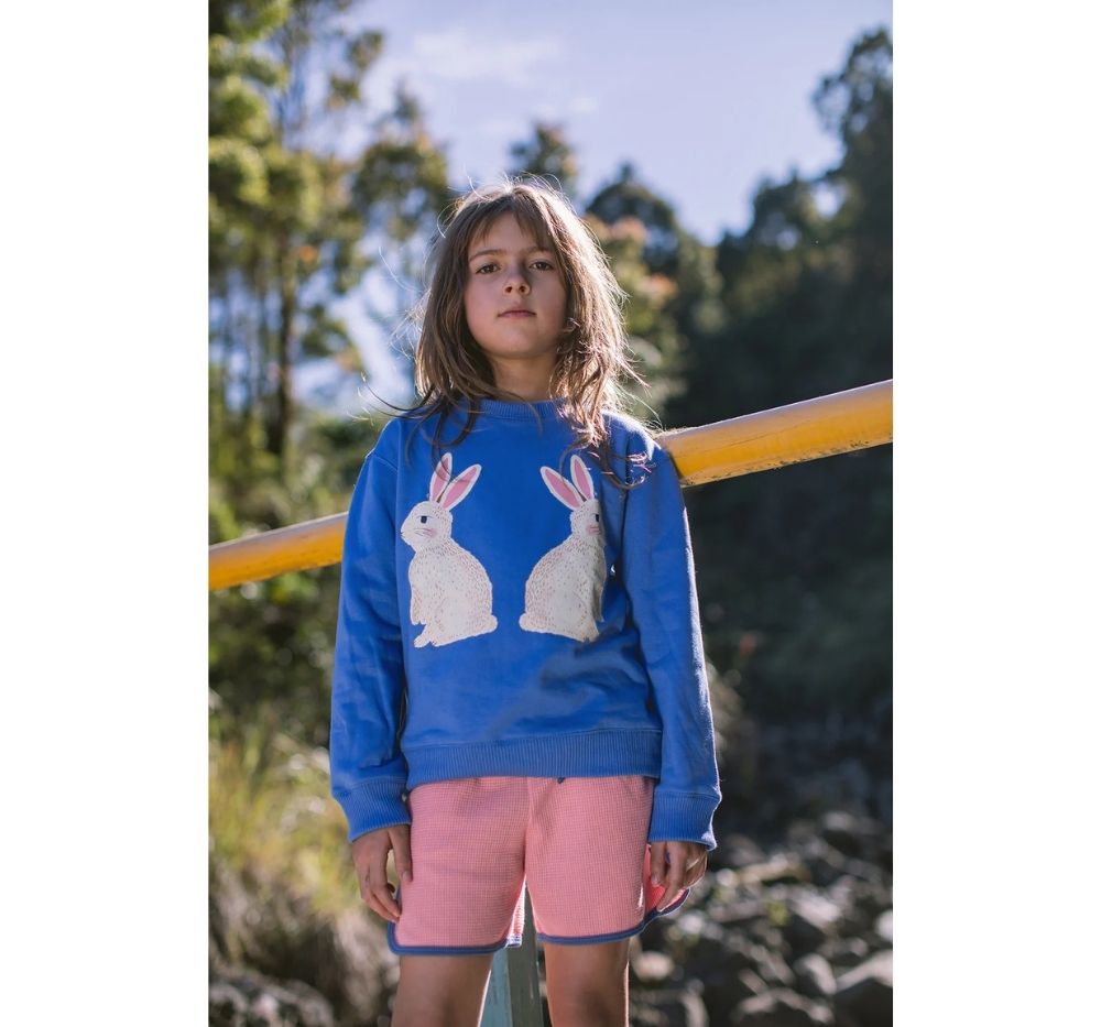 Retro Shorts Cotton Waffle Palo Rosa