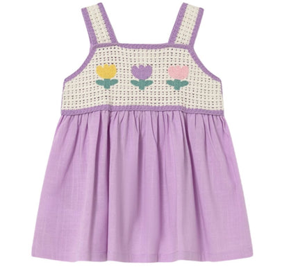 Vestido Combinado Crochet