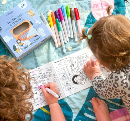 Wheels On The Bus Tales Reusable Coloring Book