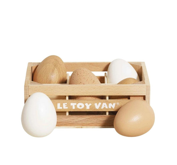 Farm Eggs Wooden Market Crate
