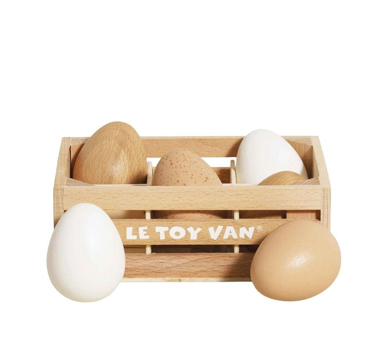 Farm Eggs Wooden Market Crate