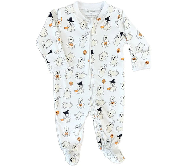 Zipper Footie Ghosts