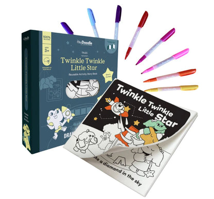 Twinkle Twinkle Little Star Tales Reusable Coloring Book