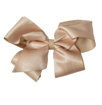 King Satin/Gg Overlay Oatmeal Bow