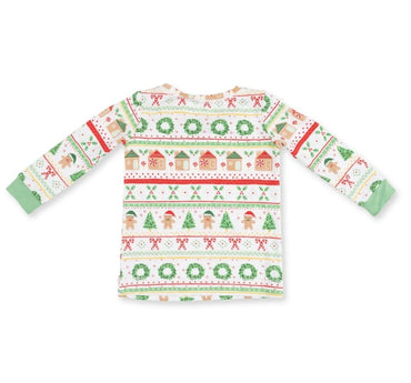 Gingerbread Fair Isle Uni Long Sleeve Loungewear Set
