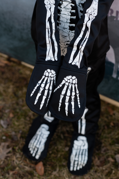 Glow in the Dark Skeleton Shirt Pants & Mask