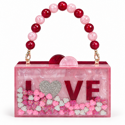 Acrilic Box Bag Love
