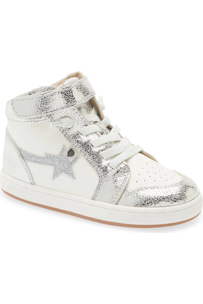 Team Star White Silver Crackle Glam Argent