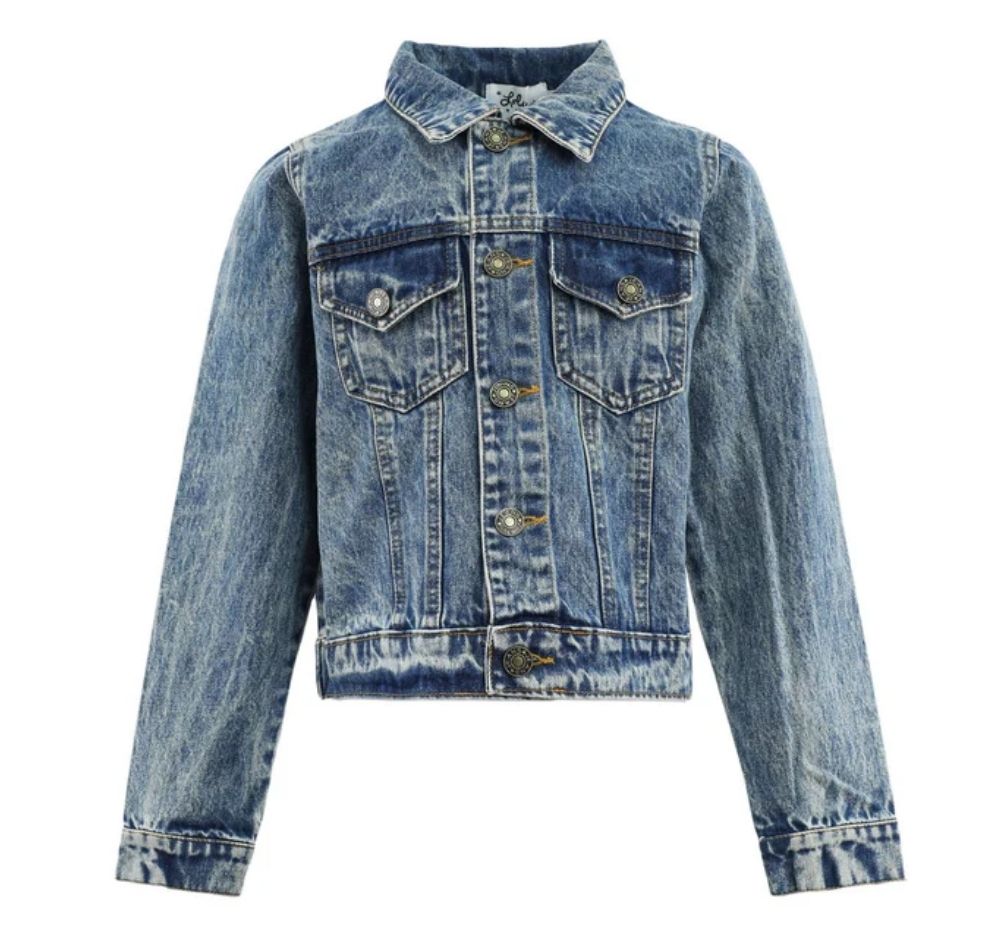 Pastel Rainbow Gems Denim Jacket