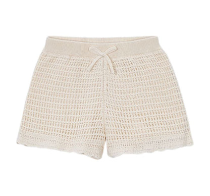 Top Crochet y Pantalón Corto Tricot