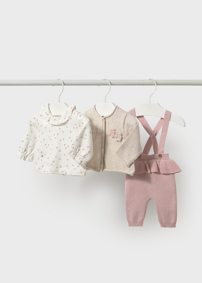 Conjunto 3pc Rosa Baby Vigore