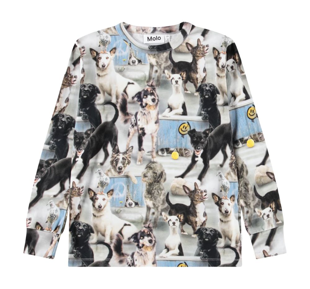 T-shirt Long Sleeve Rill Curios Dog
