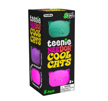 Teenie Cool Cat Nee Doh Purple-Aqua-Pink