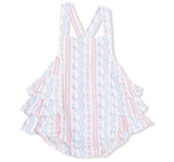 Tulip Stripe Ruffle Sunsuit