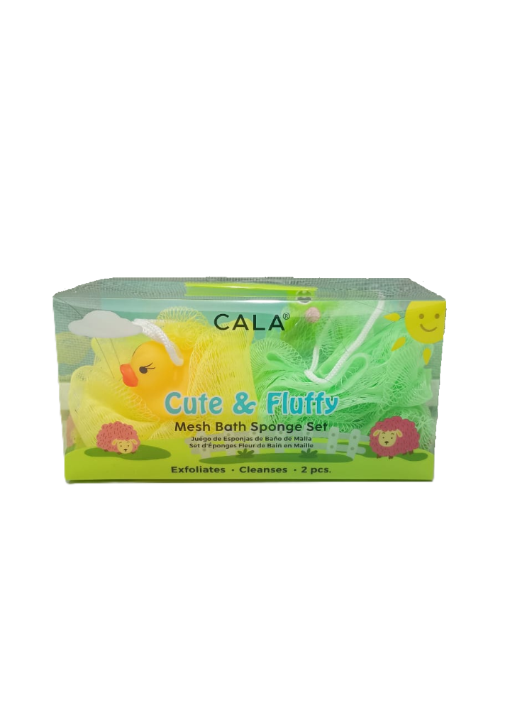 Mesh Bath Sponge Set Ducky/Frog