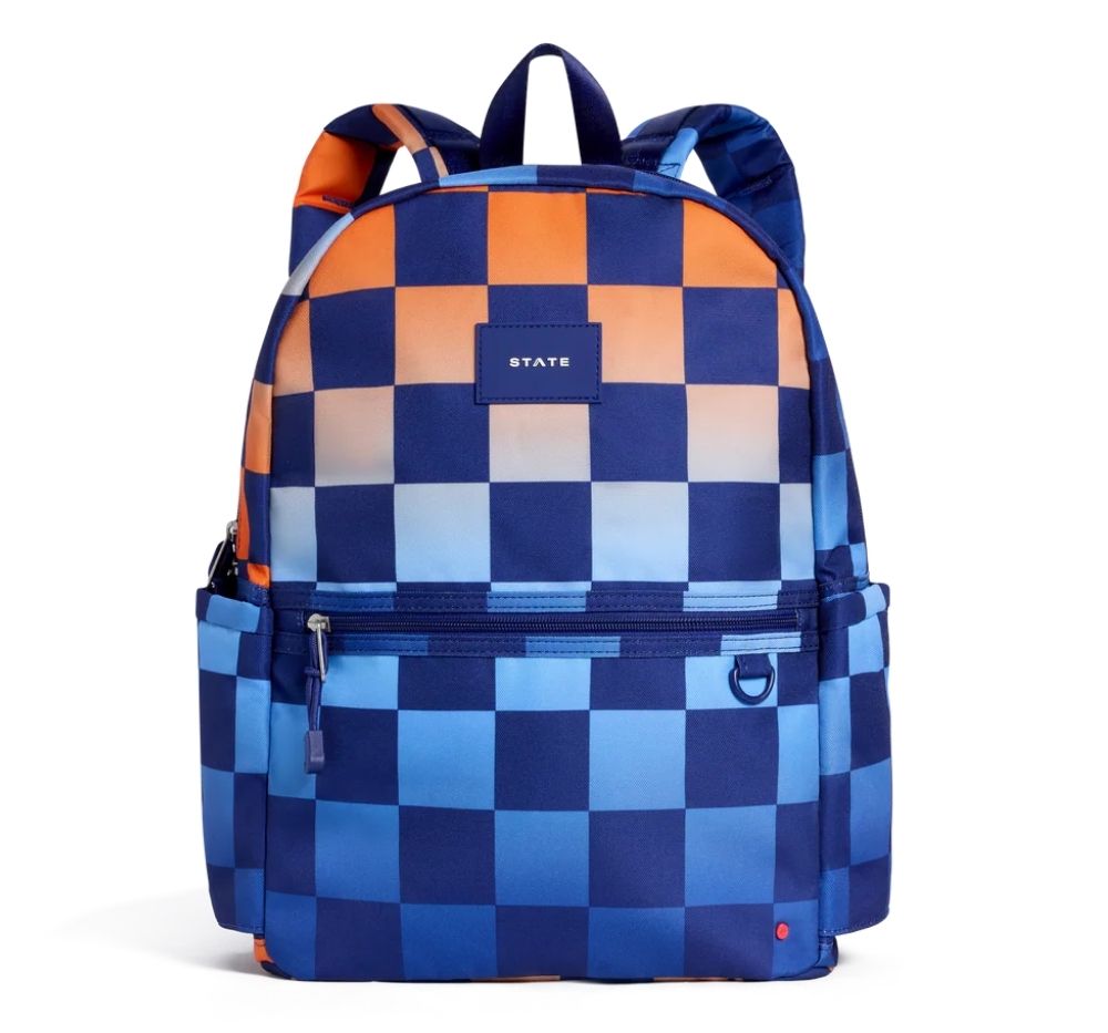 Kane Double Pocket Backpack  Checkerboard