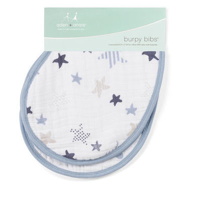 Classic Muslin Burpy Bibs RockStar 2 Pack