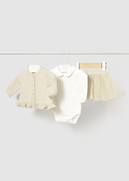 Conjunto Con Falda Tricot & Tull Champagne